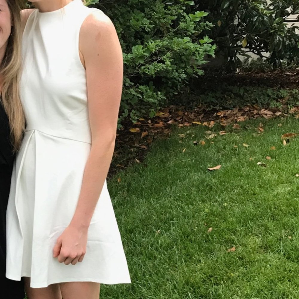 Tobi white pleated dress